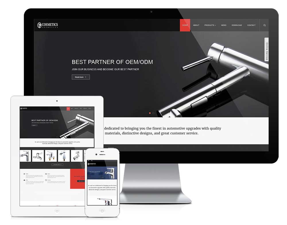 响应式餐饮网站案例