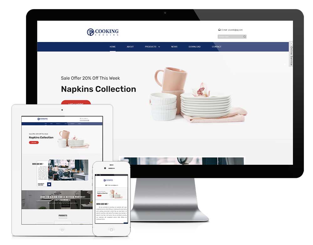 高端餐饮定制网站案例